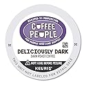 Coffee People Single Serve Coffee K-cup Pod Dark Roast, Deliciously Dark, 24 Count
