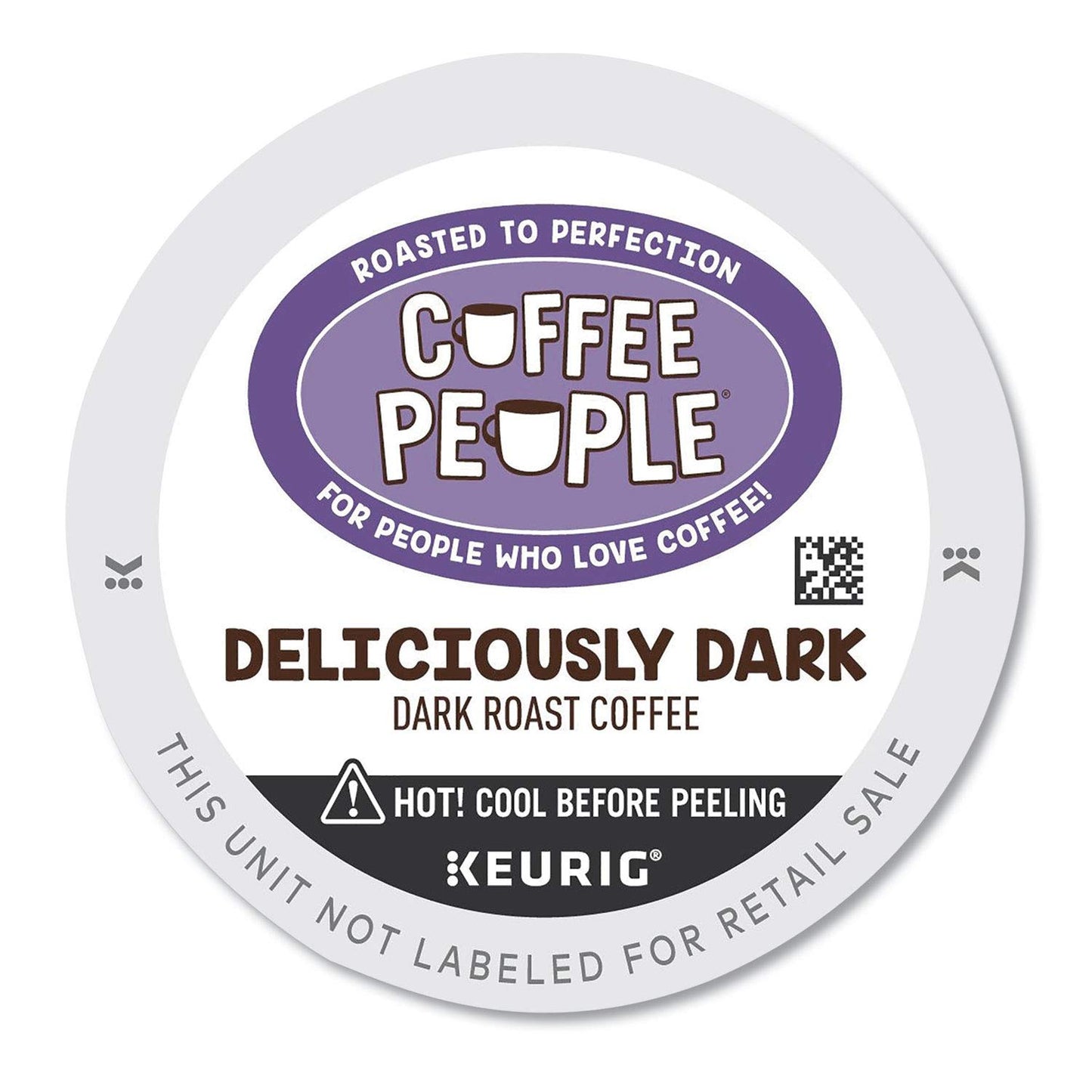 Coffee People Single Serve Coffee K-cup Pod Dark Roast, Deliciously Dark, 24 Count