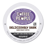 Coffee People Single Serve Coffee K-cup Pod Dark Roast, Deliciously Dark, 24 Count