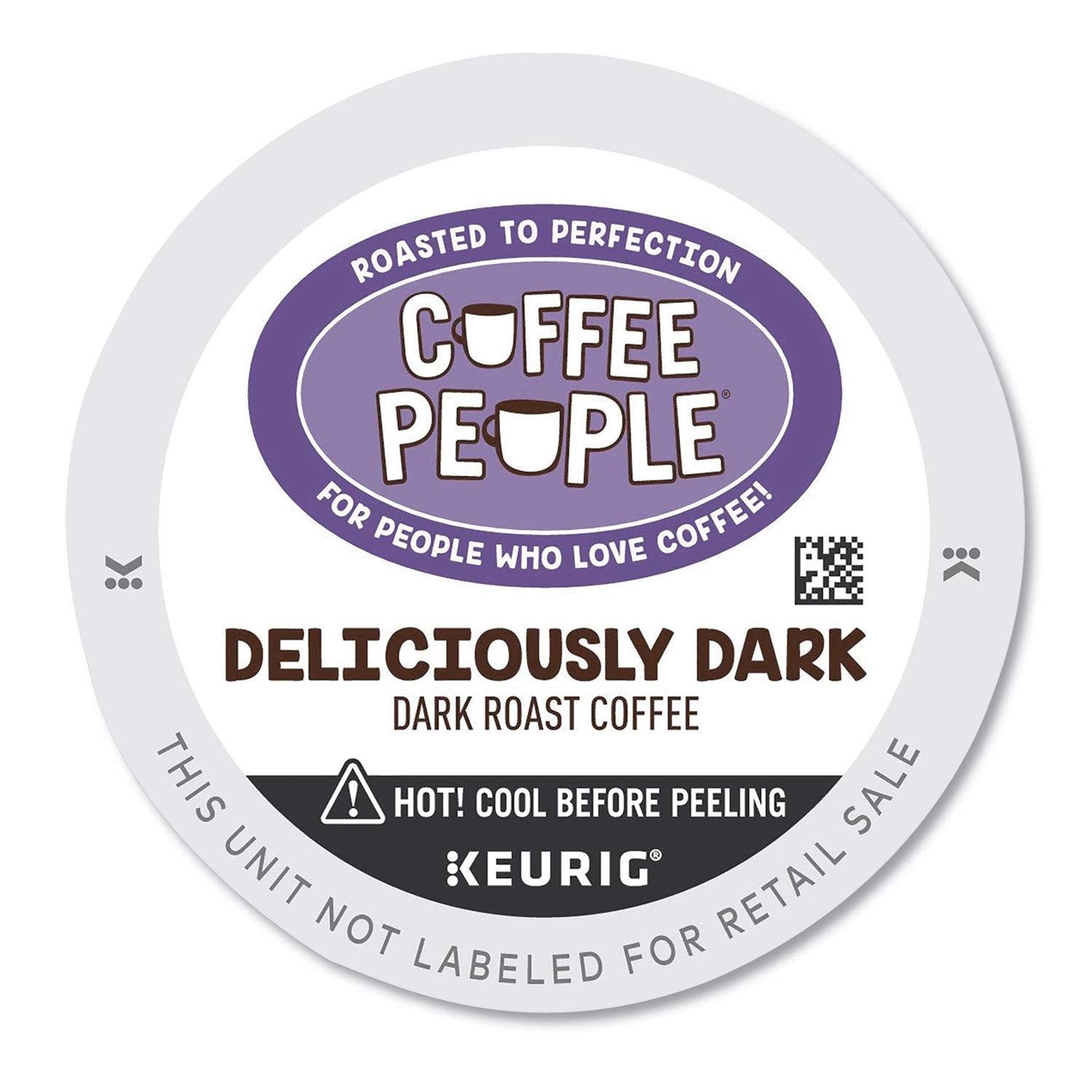 Coffee People Single Serve Coffee K-cup Pod Dark Roast, Deliciously Dark, 24 Count