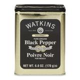 Watkins Gourmet Spice Tin, Pure Ground Black Pepper, 6 oz. Tin, 1-Pack