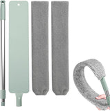 Retractable Gap Dust Cleaner Cleaning Tools with 2 Microfiber Dusting Cloths, Flat Duster Withextension Pole, Used for Cleaning Sofas, Sofa Beds
