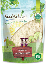 Food to Live Organic Almond Flour, 1 Pound - Extra Fine Blanched Prime Meal, Non-GMO, Low Carb, Culinary Grade, Kosher, Keto, Paleo and Vegan Super