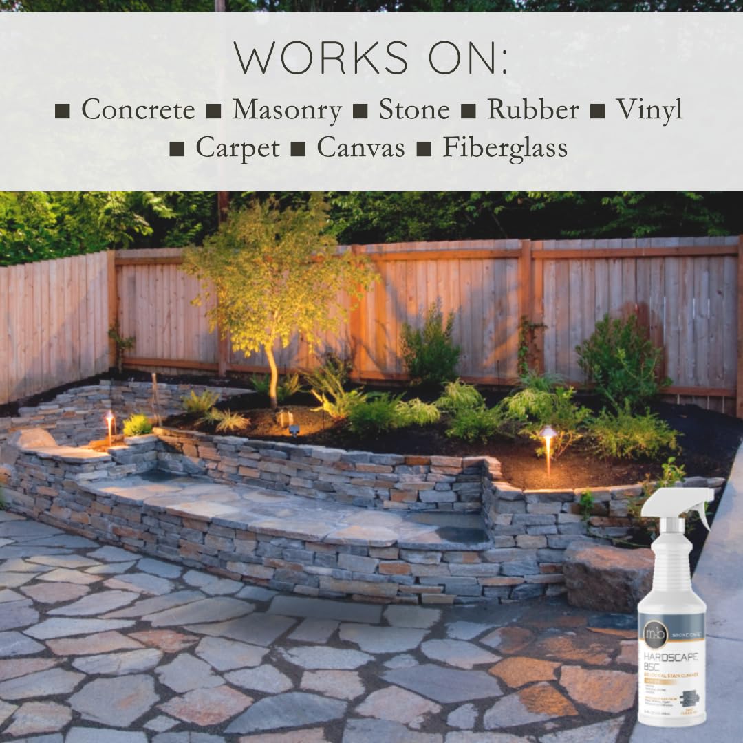 Hardscape BSC Headstone Cleaner for Grave Cleaning - Ideal for Cleaning Headstones, Tombstones, and Memorials - by MB Stone Care (QUART SPRAY) (2)