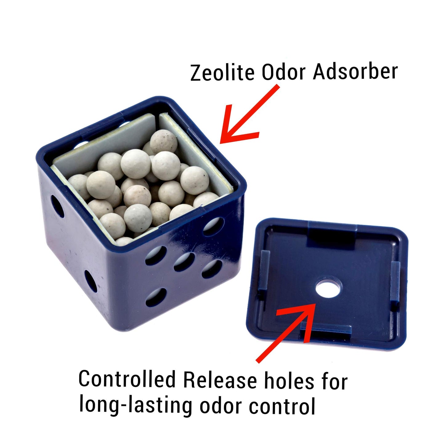 DeodorDice - Shoe Deodorizer - All Natural, Non Toxic Deodorizers, Sneaker Odor Eliminator Balls - Car Air Freshener With Zeolite For Shoes, Gym Bag