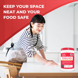 HandyClean Rinse-Free Food Contact Sanitizing Wipes Canister, Multi Surface Cleaning Supplies for Kitchen and Professional Setting One Canister (120