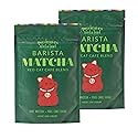 Two Leaves and a Bud Barista Matcha Sweetened Latte Blend, Japanese Matcha Green Tea Powder, 2 Resealable Bags, 240 grams