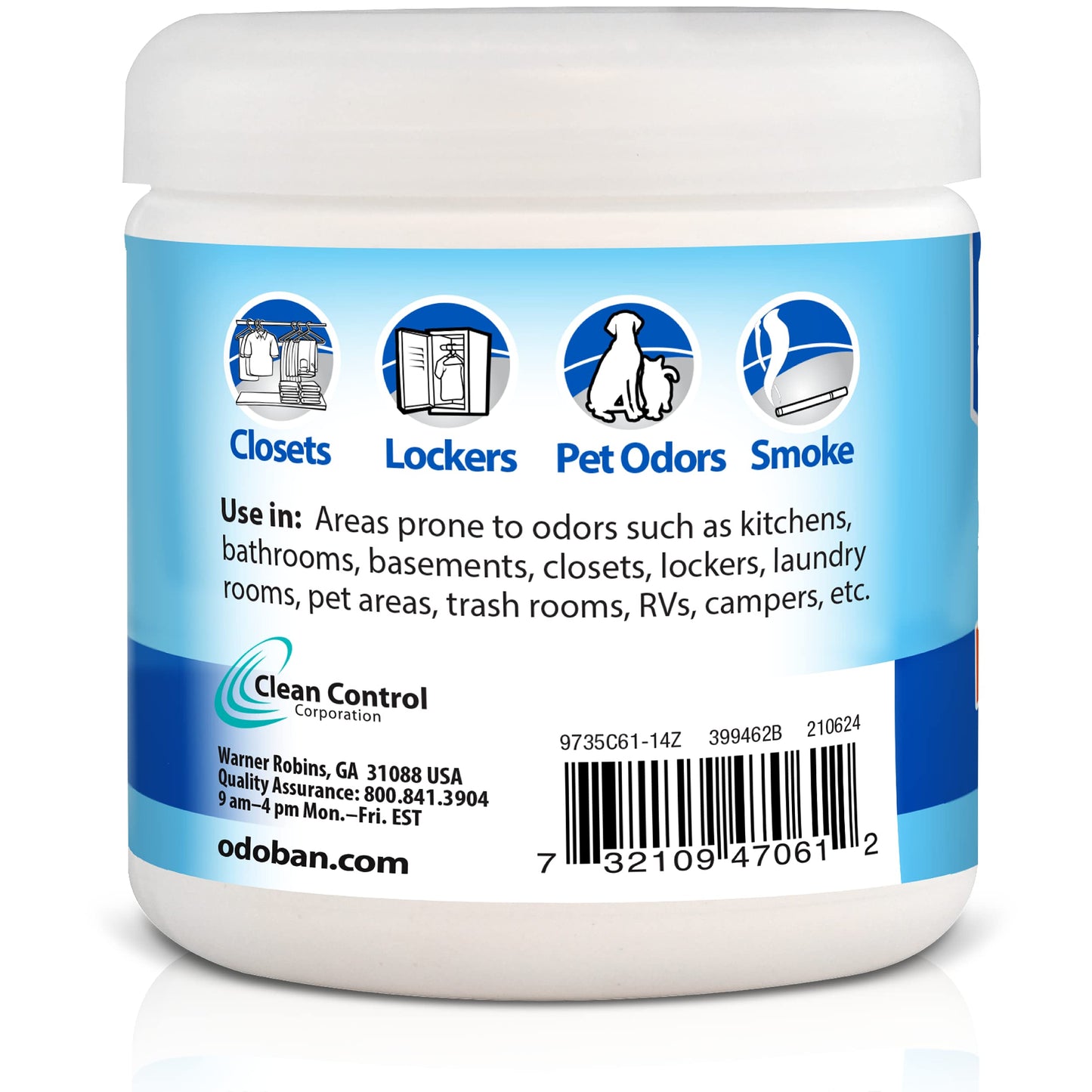 OdoBan Ready-to-Use Disinfectant and Harsh Smell Eliminator, Air and Pet Aroma Freshener and Purifier, Set of 2, 14.6 Ounce 360-Degree Continuous