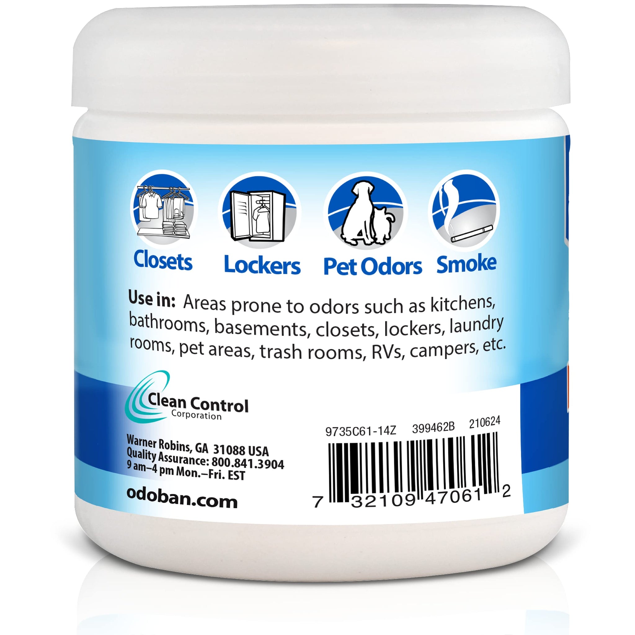 OdoBan Ready-to-Use Disinfectant and Harsh Smell Eliminator, Air and Pet Aroma Freshener and Purifier, Set of 2, 14.6 Ounce 360-Degree Continuous
