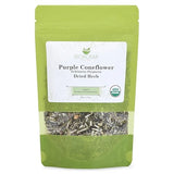 Biokoma Organic Purple Coneflower Dried Herb 50g (1.76oz) in Resealable Moisture Proof Pouch, USDA Certified Organic - Herbal Tea, No Additives, No