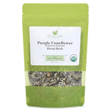 Biokoma Organic Purple Coneflower Dried Herb 50g (1.76oz) in Resealable Moisture Proof Pouch, USDA Certified Organic - Herbal Tea, No Additives, No