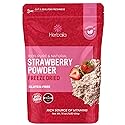 Herbaila Freeze Dried Strawberry Powder 1lb, No Sugar Added - Pure All Natural Strawberry Powder for Baking, Freeze Dried Strawberries Powder