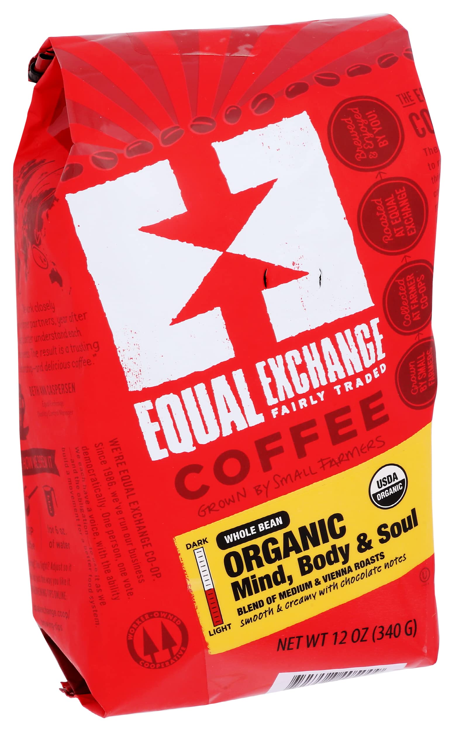 100% Organic Whole Bean Mind, Body & Soul Coffee