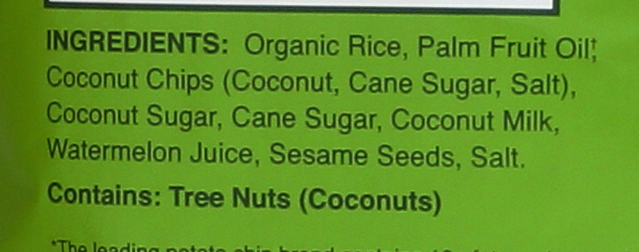 Dang Sticky Rice Chips, Coconut Crunch, 3.5 oz (1 Count), Gluten Free Rice Crisps