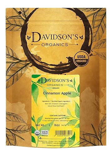 Davidson's Organic Tea Bulk, Cinnamon Apple, 16-Ounce Bag