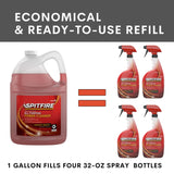 Spitfire CBD540045 Professional All Purpose Liquid Power Cleaner, Heavy Duty Degreaser Removes Resin, Paint, Oil, Ink, Gum, Pine Scent, Ready-to-Use