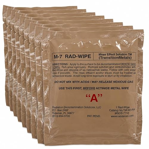 M-7 Rad-Wipe CBRN Decontamination Wipes