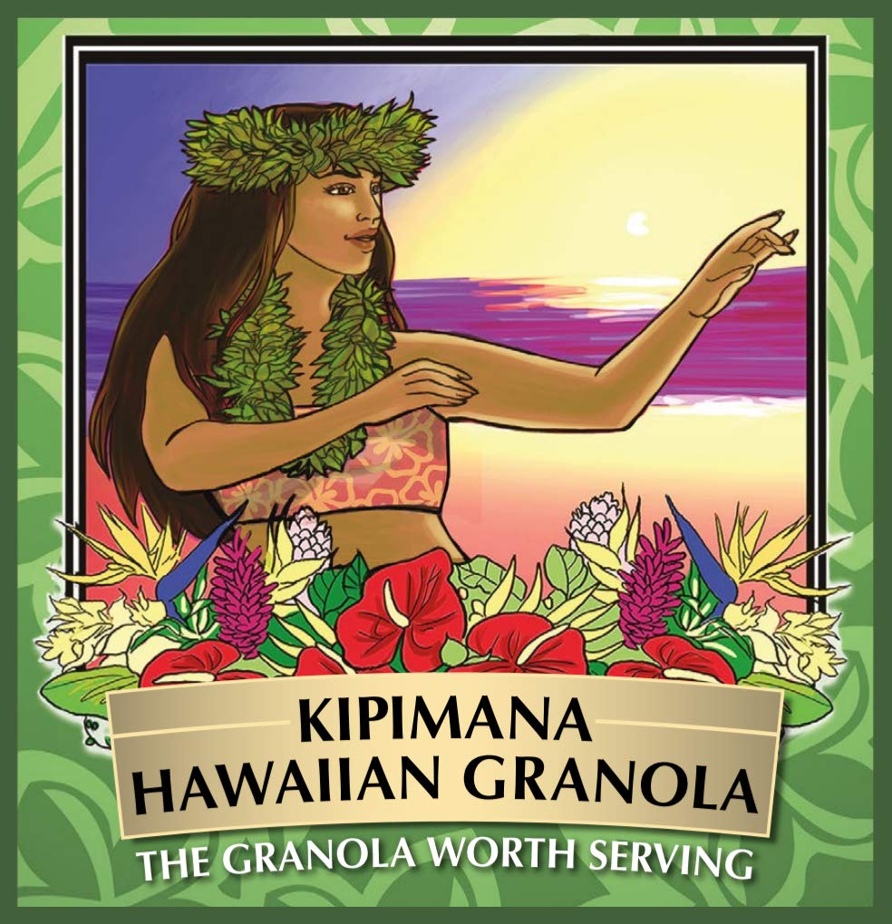 Kipimana Hawaiian Granola Coconut Macadamia Granola, Wheat Free, Soy Free Cereal 12oz