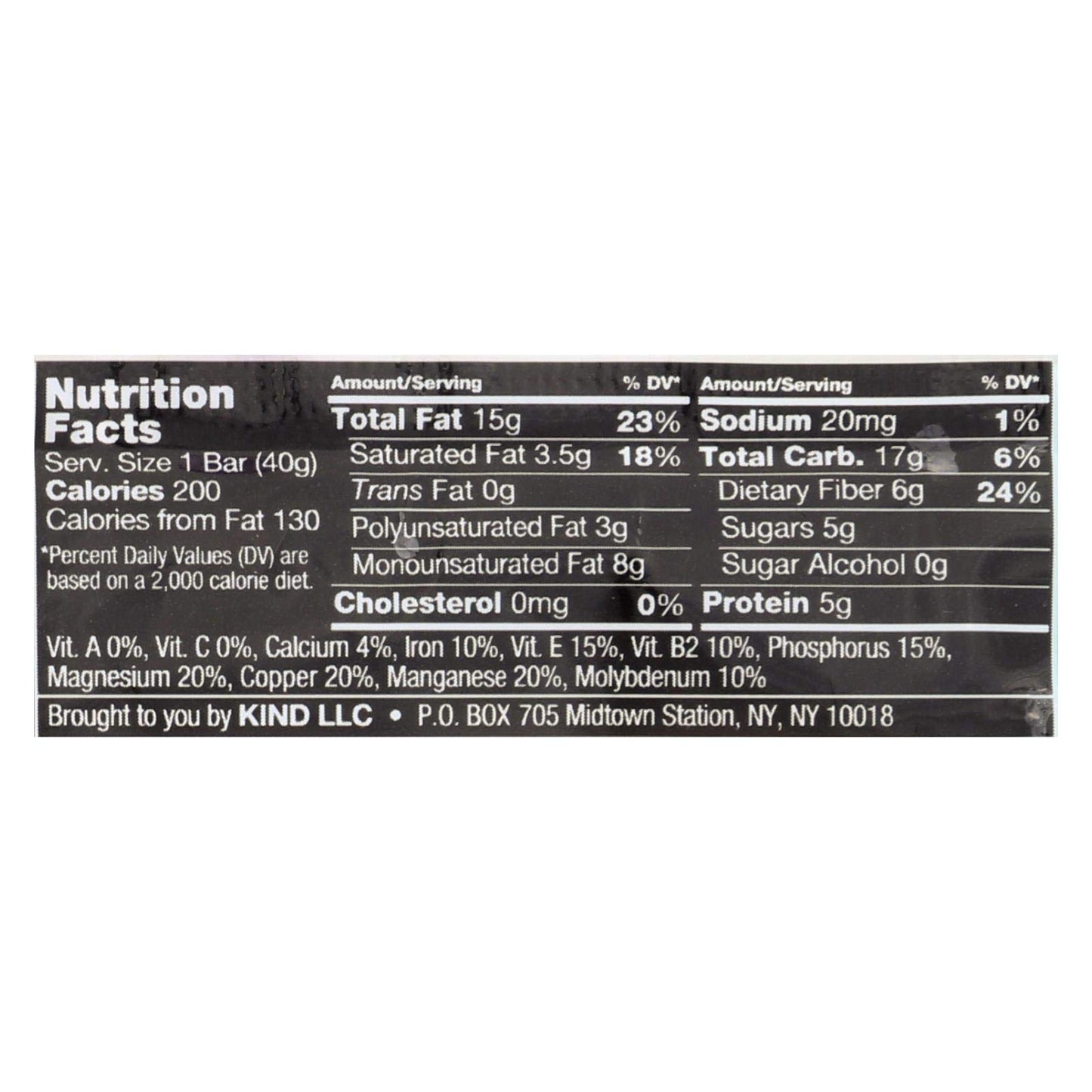 Kind Bar - Dark Chocolate Cinnamon Pecan - 1.4 oz Bars - Pack of 12