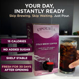 Upouria Cold Brew Coffee on Tap | Ready to Drink Cold Brewed Coffee | Drink Extracted from Premium Beans | 208mg Caffeine Content | Made from 100%