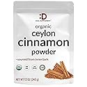 DEAL SUPPLEMENT Organic Ceylon Cinnamon Powder, 12 oz | Sri Lanka Source | Fine Ground True Ceylon Cinnamon (Cinnamomum Verum) | Smooth, Delicate