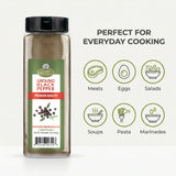 Good Tierra Black Pepper Ground 17 oz - Fine Ground Black Pepper Powder, Gluten Free Bulk Spice for Cooking, BBQ Seasoning, Italian Seasoning & Pantry