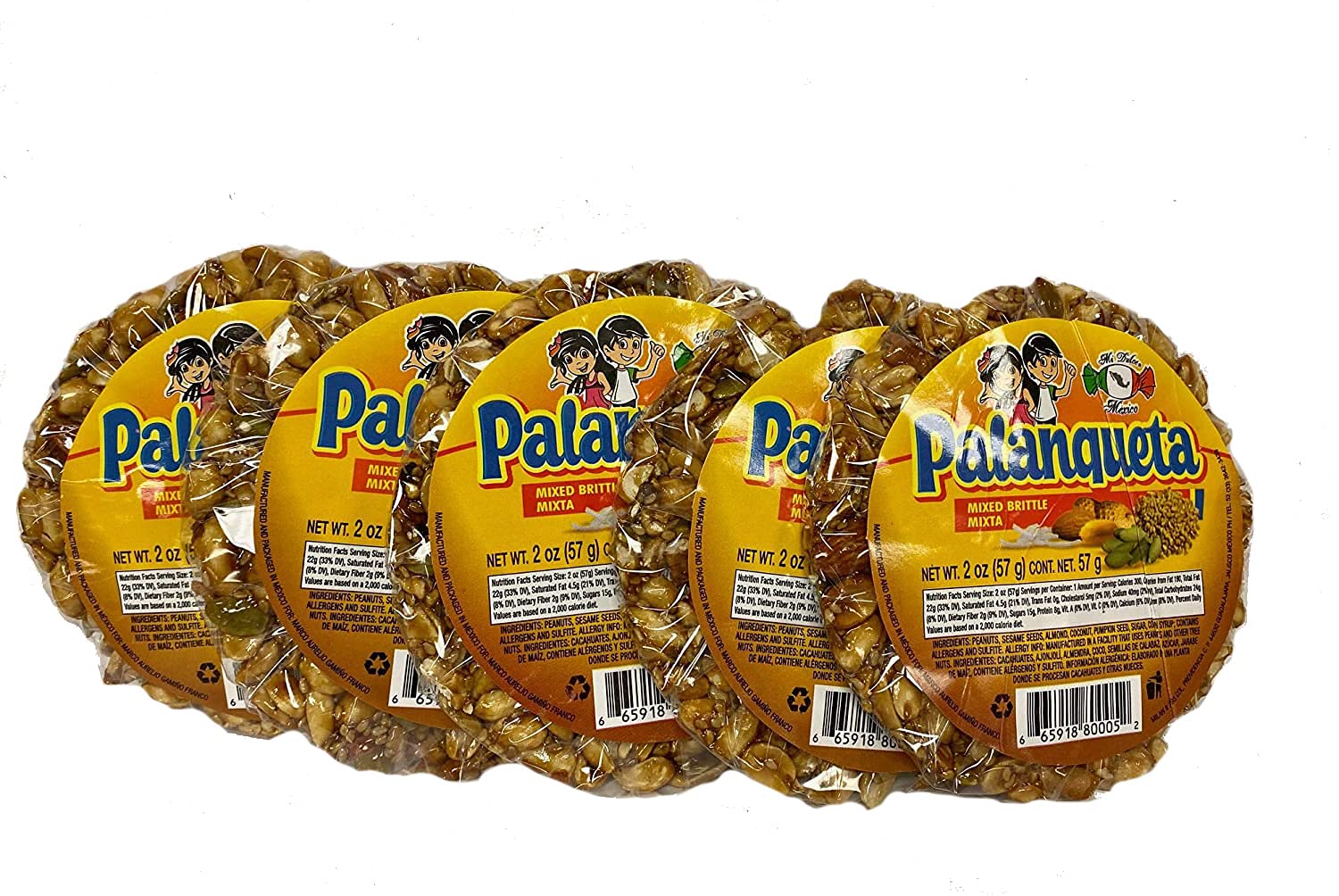 MDM PALANQUETA MIXED BRITTLE MIXTA 5PC BUNDLE 10OZ