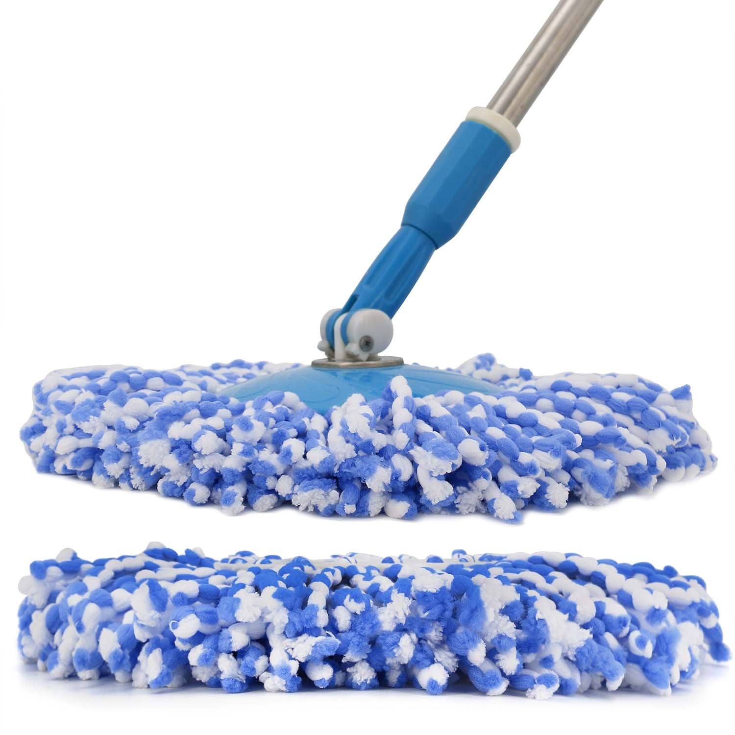 3 Pack Spin Mop Replacement Head for Hurrica, Mopnad, Casabel, Microfiber Spin Mop Refills