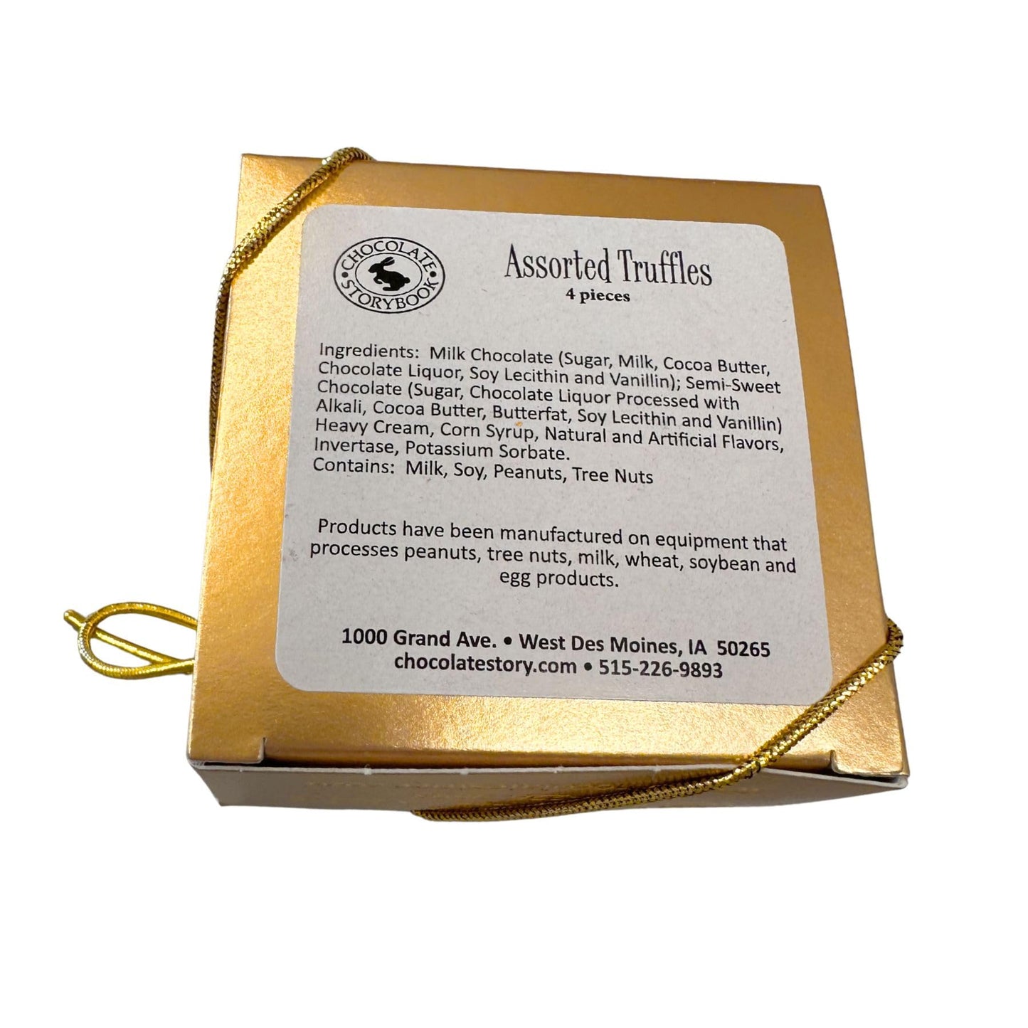 4pc Gold Chocolate Truffle Assortment (3 boxes) - Perfect for Events, Weddings, Client & Employee Gifts