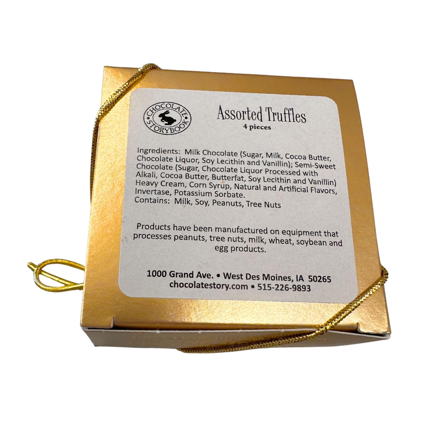 4pc Gold Chocolate Truffle Assortment (3 boxes) - Perfect for Events, Weddings, Client & Employee Gifts