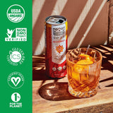 Organic Green Tea + Yerba Mate Drink by Marquis |Antioxidant Infused Sparkling Beverage | Zero Sugars, Zero Calories | Mango Ginger Flavor Super Tea |