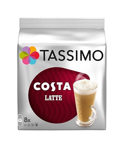 TASSIMO Costa LATTE x3 Packs, Total 48 T Discs Capsules