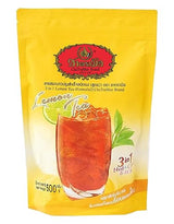 EmoBug Cha Tra Mue 3 in 1 Instant Thai Boba Iced Tea Mix Powder, Lemon Tea 1 x 500 g (Pack of 1)