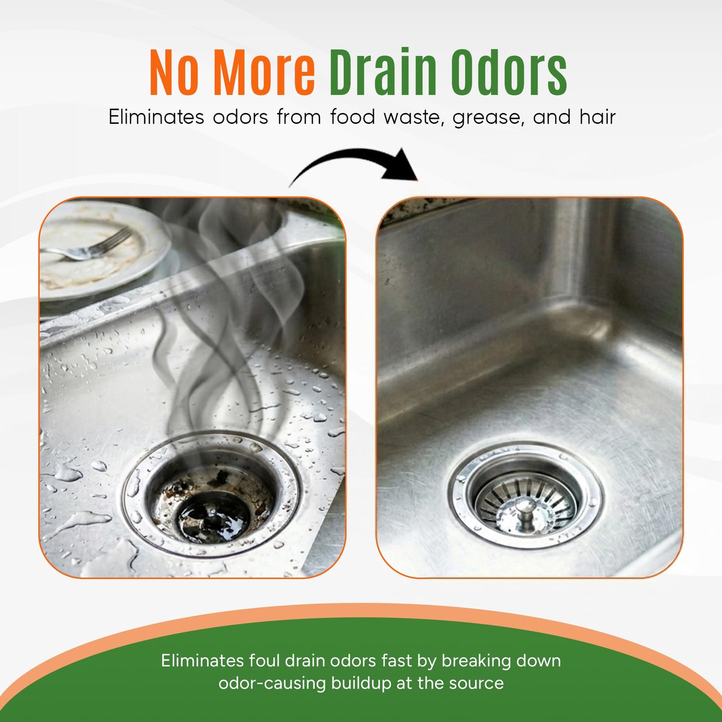 DrainScrub Powder Enzyme Drain Cleaner and Septic Treatment Environmentally Friendly Bacteria Unclog and Deodorize Pipes (2 lbs)