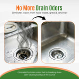 DrainScrub Powder Enzyme Drain Cleaner and Septic Treatment Environmentally Friendly Bacteria Unclog and Deodorize Pipes (2 lbs)