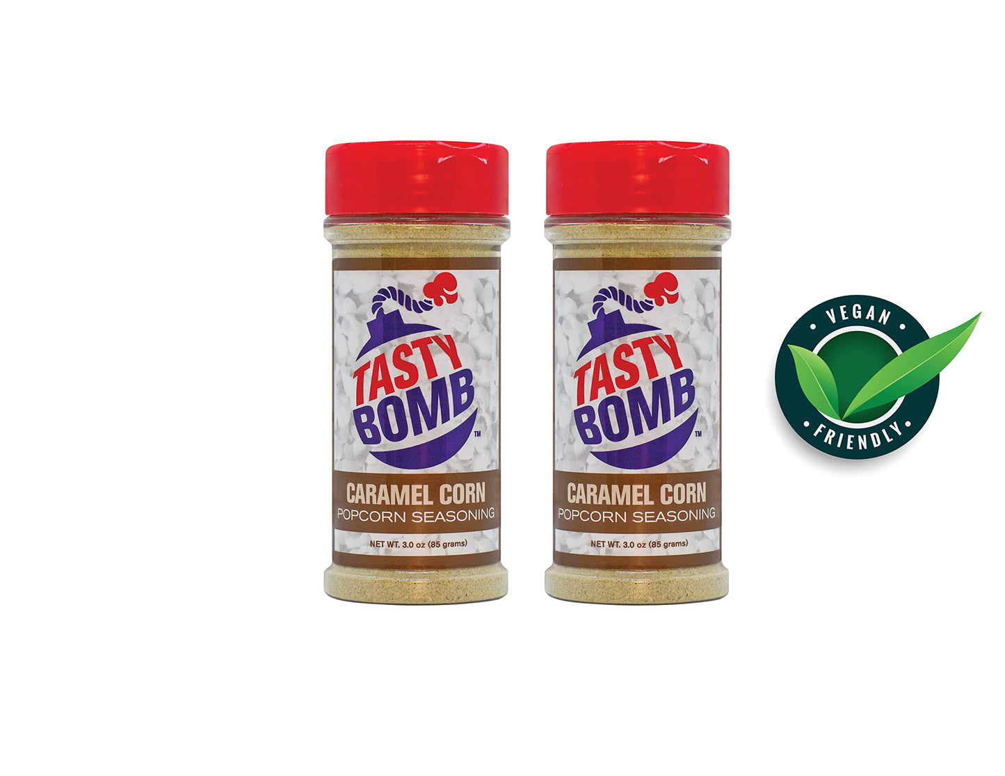 Flavorful Popcorn Seasoning 2 Pack -Caramel Corn Seasonings - Gluten-Free Keto Snack for Movie Nights & Gifts by Tasty Bomb, (2 Pack- Caramel Corn)