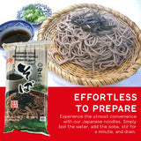 Shirakiku Style Soba Kisetsuno Mikaku Noodles | Japanese Dried Buckwheat Noodle | Contains Wheat flour Easy to Cook Asian Noodles | 28.21 OZ (Pack