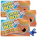 Chore Boy Heavy Duty Copper Scrubber for Pots and Pans 2 pk - Dish Scrub Pad & Cast Iron Cleaner - Scouring Pads - Steel Wool Alternative - 3 Pack