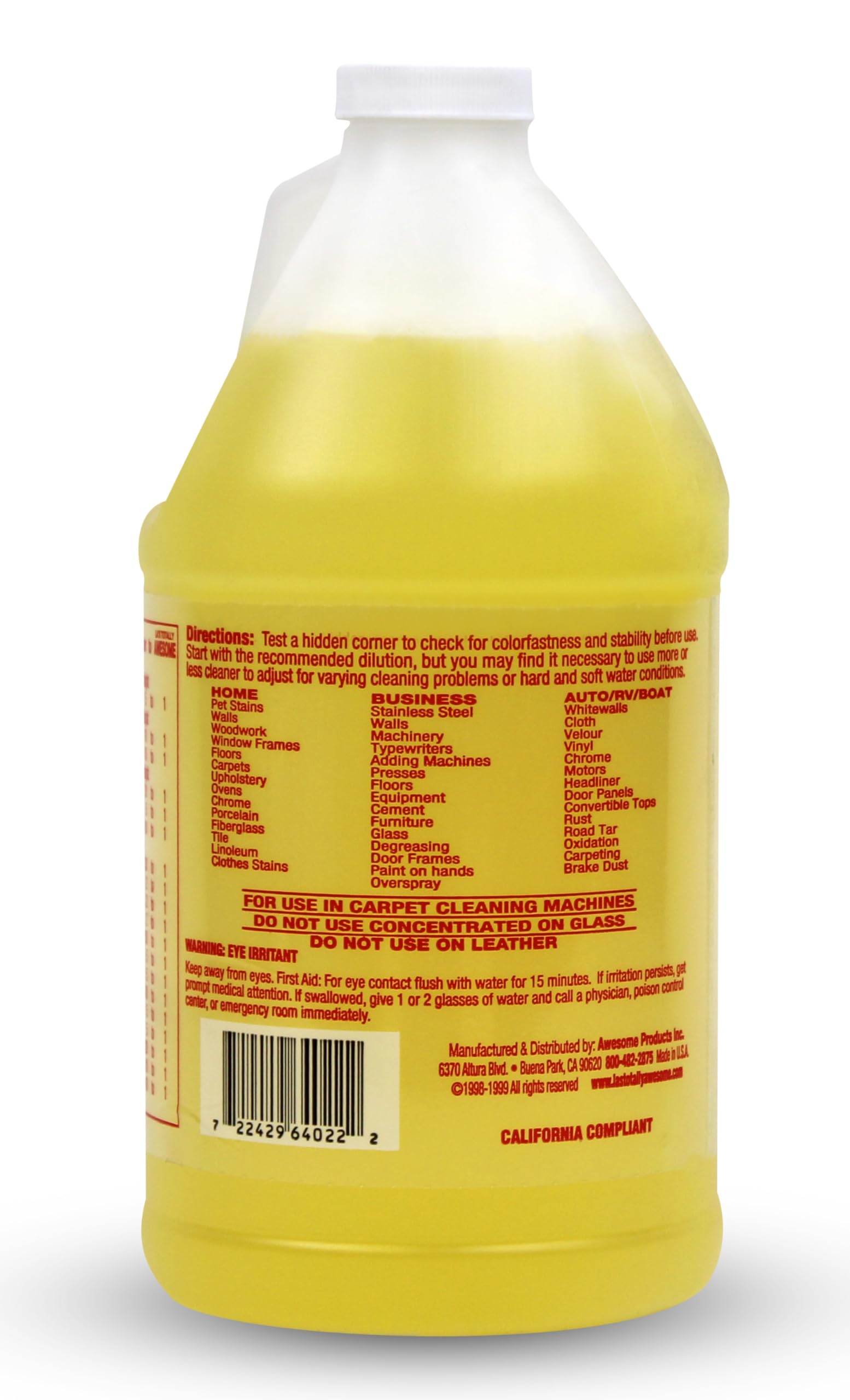 La's Totally Awesome All Purpose Cleaner Refill - 64 oz Concentrated Multipurpose Cleaner & Heavy Duty Degreaser for Home, Kitchen, Bathroom, Floors