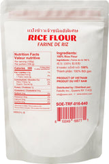 Soeos Rice Flour 16 Ounce (Basic), 1 Pound (Pack of 1) , Rice Flour for Baking or Cooking with Resealable Bag, All Natural for Sourdough Bread, Vegan