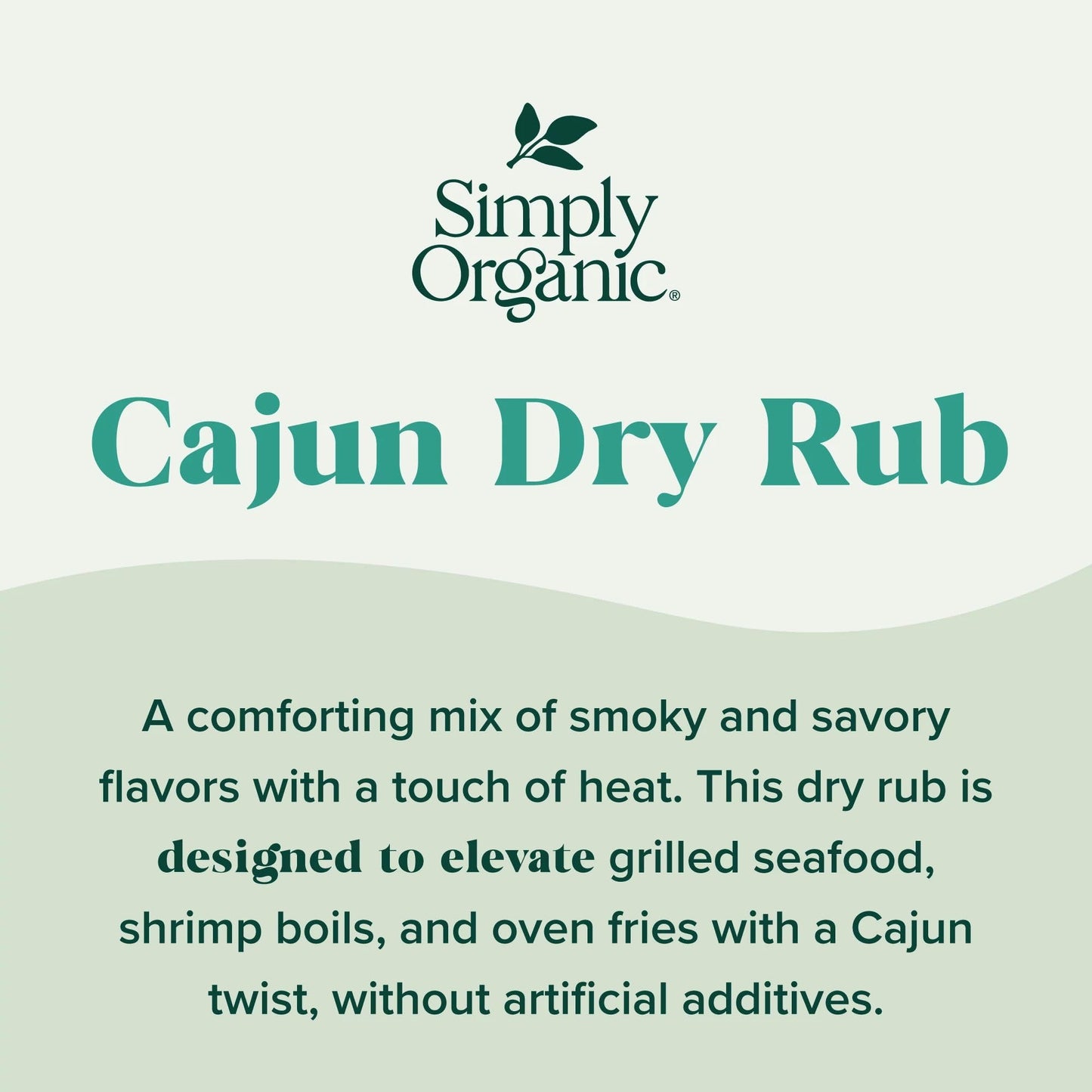 Simply Organic Cajun Dry Rub, Certified Organic, Gluten Free, Kosher | 0.88 Ounce (Pack of 1)