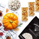 Pumpkin Seeds, Raw In shell Snow white, Oil Free, Healthy Snack, Crunchy, Delicious, Packed in a 1.5 lbs. (24 oz.) Resealable pouch bag by Presto