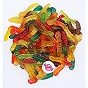 Smarty Stop Gummy Worm Candy - Edible Fruity Flavored Confectionery Snack (Assorted Fruit Worm, 2 Pound (Pack of 1))