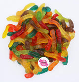 Smarty Stop Gummy Worm Candy - Edible Fruity Flavored Confectionery Snack (Assorted Fruit Worm, 2 Pound (Pack of 1))