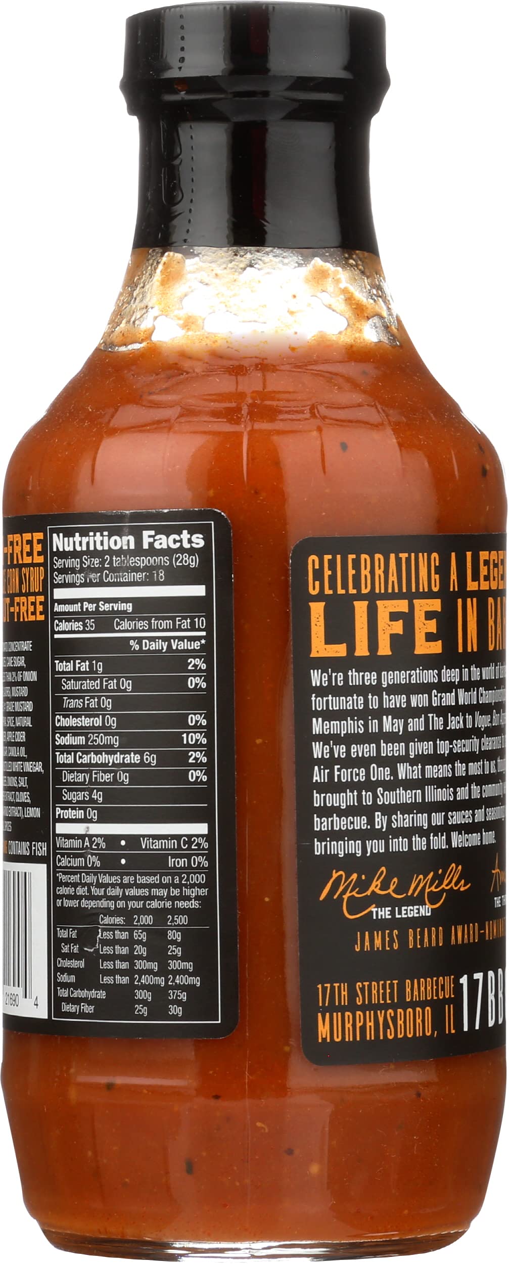 17Th Street Bbq Mike'S Original Sauce, 18 Oz