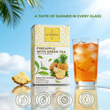 Life Plus Style Gourmet La Granja Pinapple Green Tea Premium Unsweetened Naturally Caffeinated Hot or Iced No Sugar Tropical Pineapple Fruity Gift