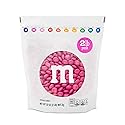 M&M’S WORLD Dark Pink Milk Chocolate Candy - 2lbs of Chocolate Candy Bulk in a Resealable Pack, For Valentine's Day, Birthday Party Favors, Weddings