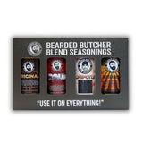 Bearded Butchers Mild & Sugar Free Seasoning 4-Pack - Original, Bold, Chipotle & Butter Blends - Gluten-Free, No MSG, No Sugar - All-Purpose Spices