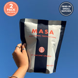 MASA Chips Blue Corn Tortilla Chips Cooked in Beef Tallow - Seed Oil Free Snack, 2pk×5 oz each- Handmade with Only Naturally Grown Blue Corn & Sea