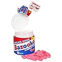 Bazooka Sugar-Free Bubble Gum Bulk Pink Chewing Gum in Resealable Container, 60 Count To Go Cup (6 Pack) w/Bazooka Joe Comics, Baseball Party Favors
